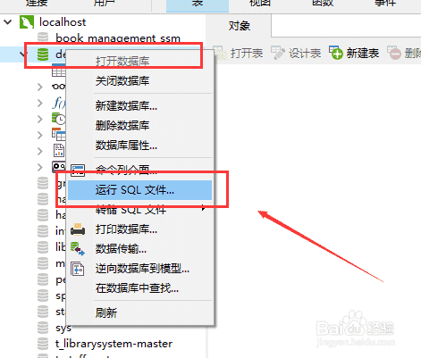 如何使用Navicat执行SQL文件